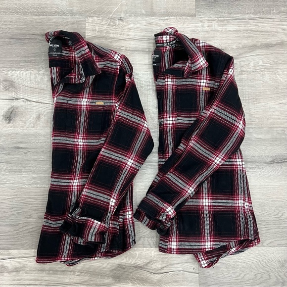 🔥 ONLY & SONS Flannel / Plaid Button Up Shirt - Picture 2 of 15